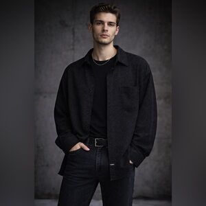 Vintage GUESS Jeans USA Black Paisley Button Up Shirt XL Y2K